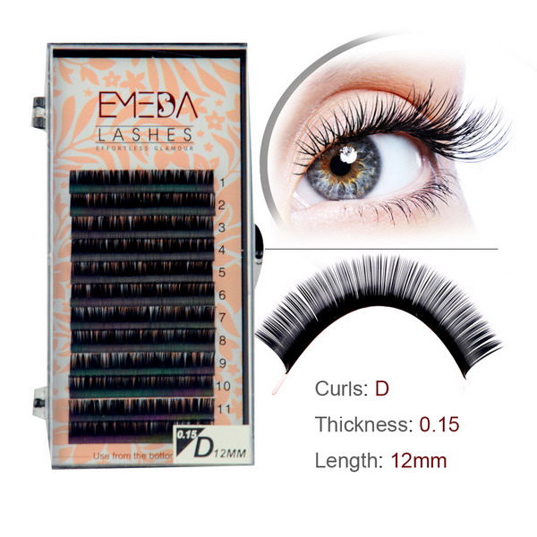 Korean silk lash extensions cheap cost PY1